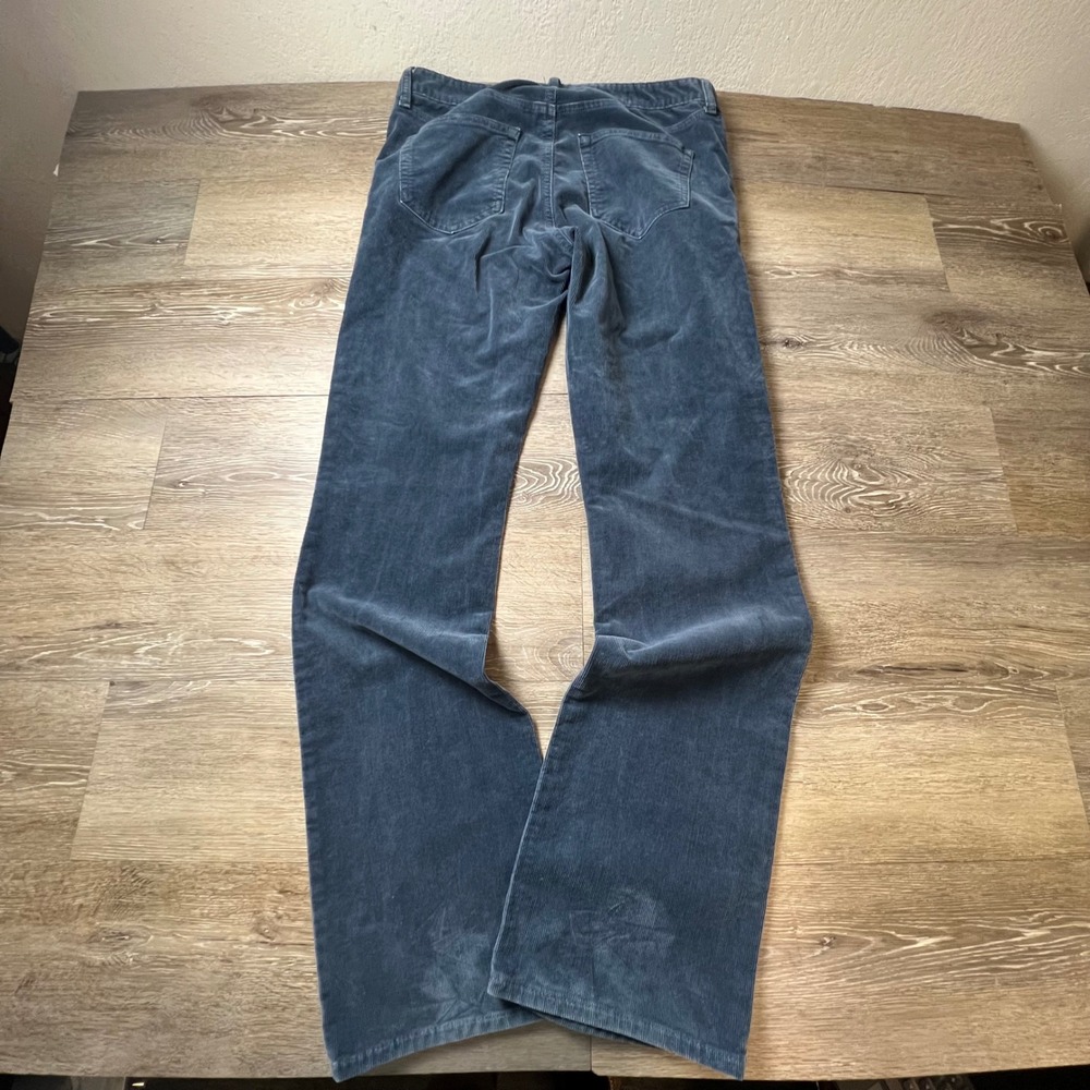 Gap Perfect Boot Corduroy Pants Womens 29 Regular Blue Slate Bootcut Stretch